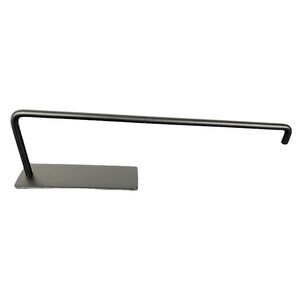 NWT Black Metal Adhesive Paper Towel Holder